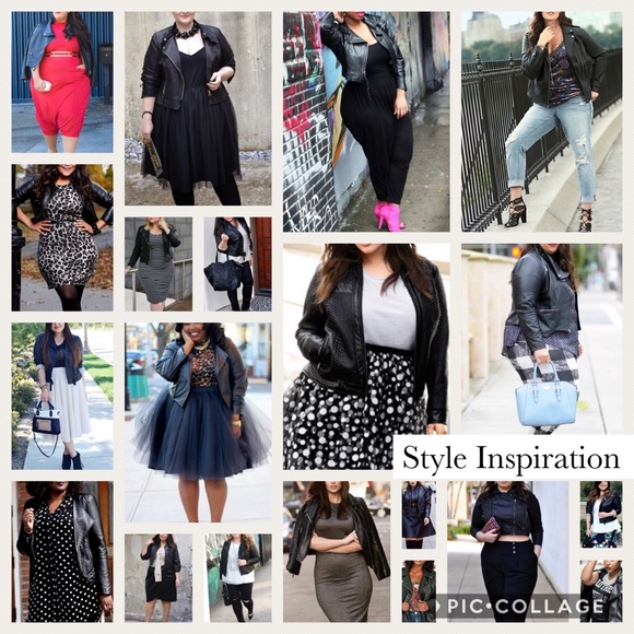 ✨2X HP✨ Plus Size Black Leather Moto Jacket - Picture 2 of 8